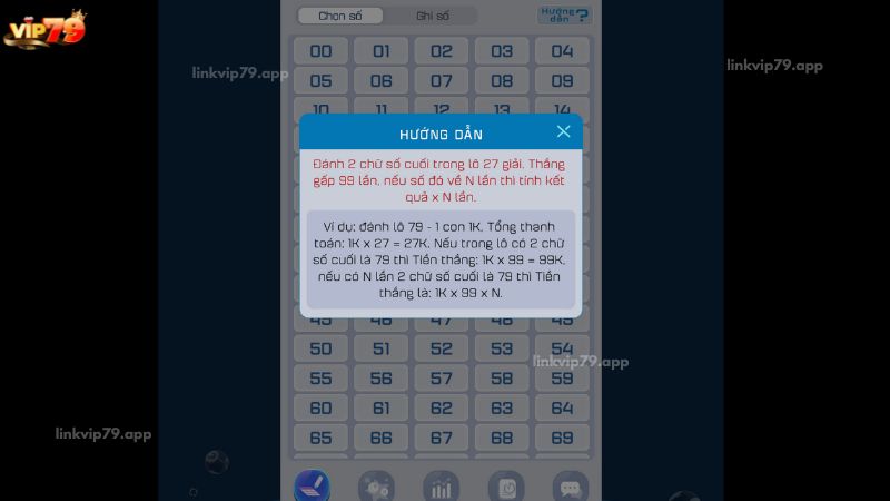Hướng dẫn đặt cược tại Lô đề đổi thưởng Vip79